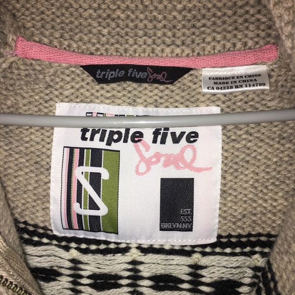 Triple five soul reindeer zip sweater - Picture 4 of 9